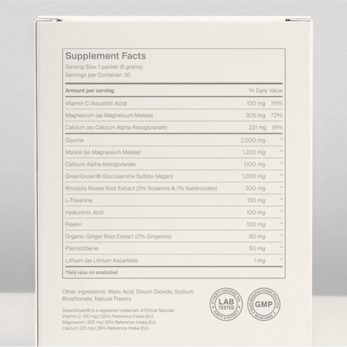 NOVOS Core Breakthrough Longevity Formulation UNFLAVORED 30 Packets