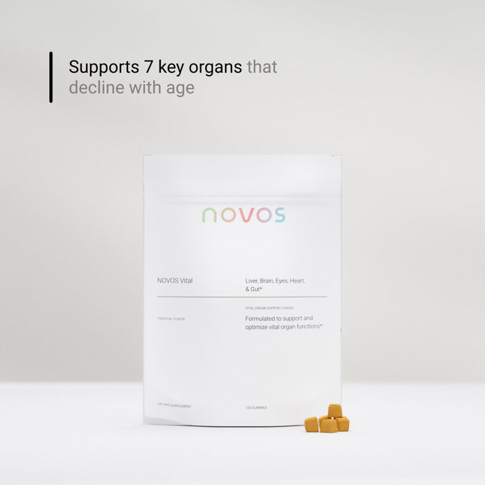 NOVOS Vital- Organ System Support 120 Chews Tropical Flavor