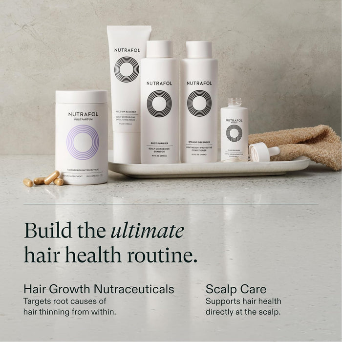 Nutrafol Postpartum Hair Growth Supplements 3 Month Supply, Pack of 3