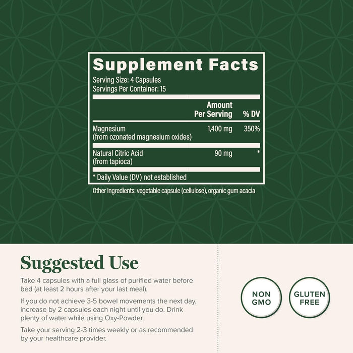 Global Healing Oxy-Powder Colon & Detox Cleanse 60 Capsules