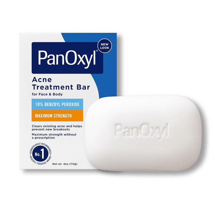 PanOxyl Acne Treatment Bar with 10% Benzoyl Peroxide 4 oz