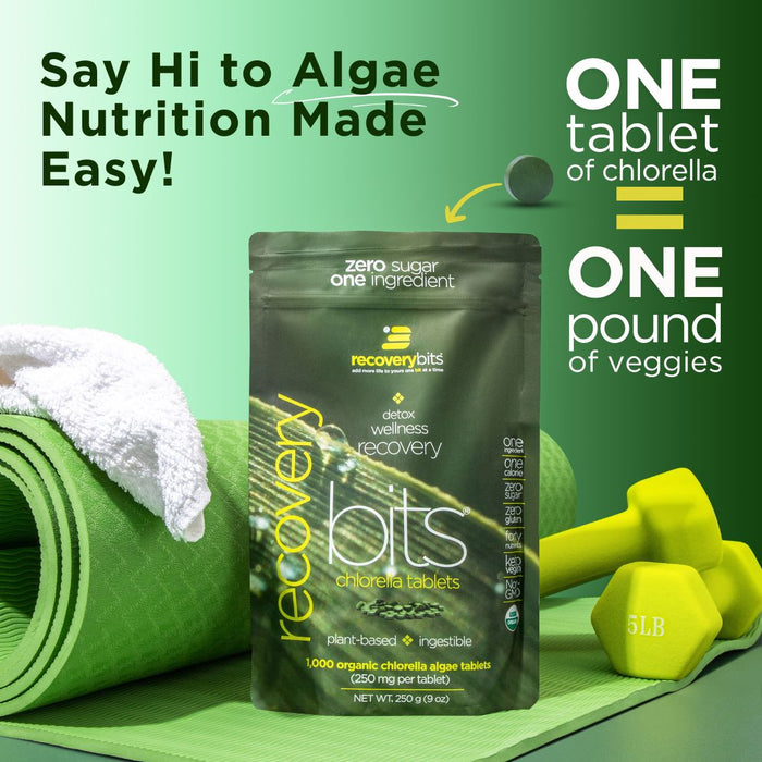 RECOVERYbits® Chlorella Large Box 30 Serving Pouches