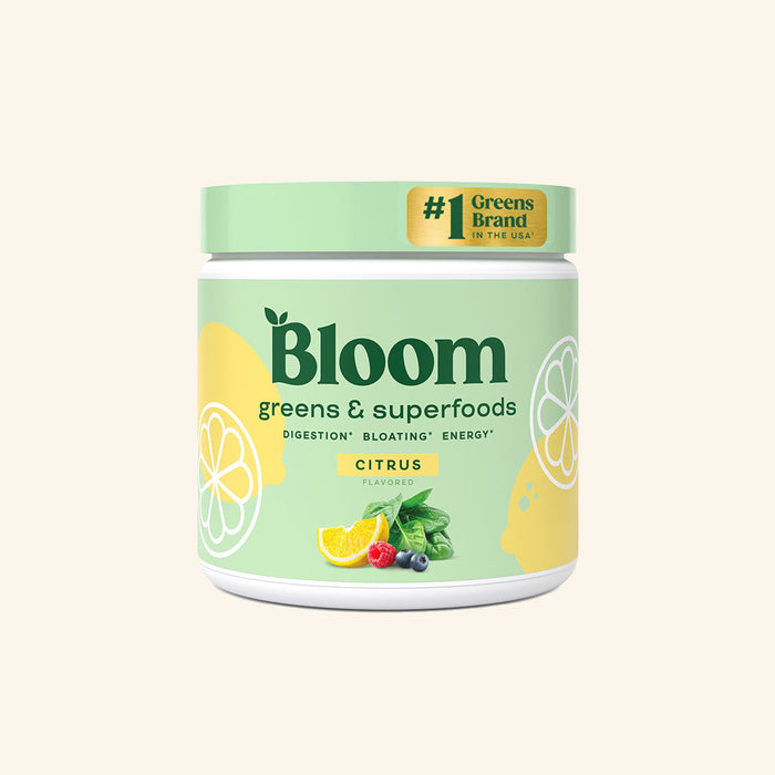 Bloom Nutrition Superfood Greens Powder Citrus 30 Servings