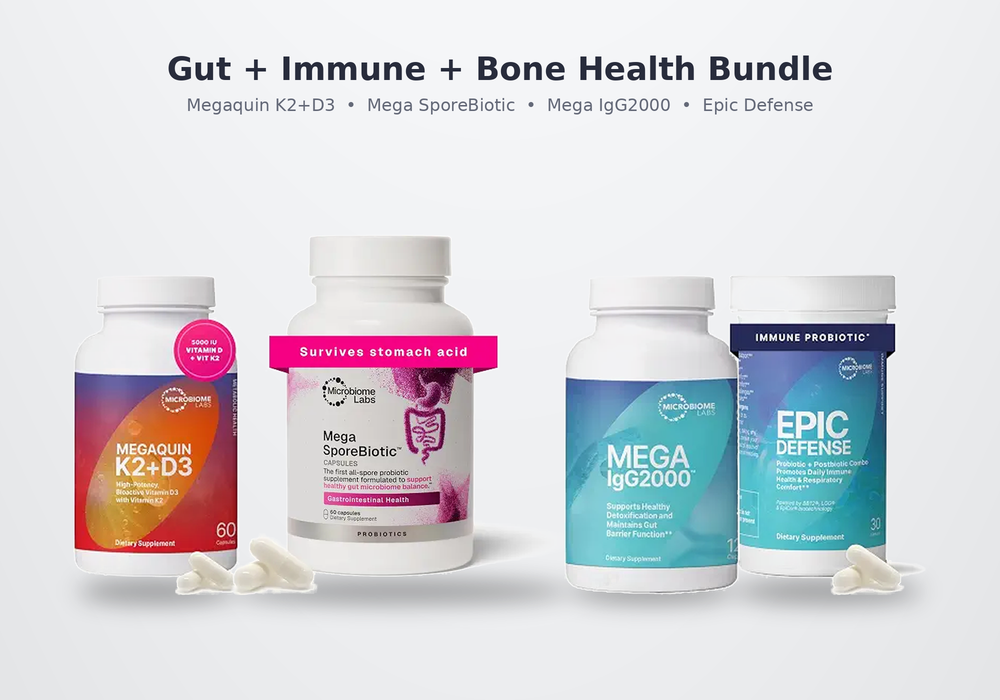 Microbiome Labs Total Gut & Immune Support 4 Pack