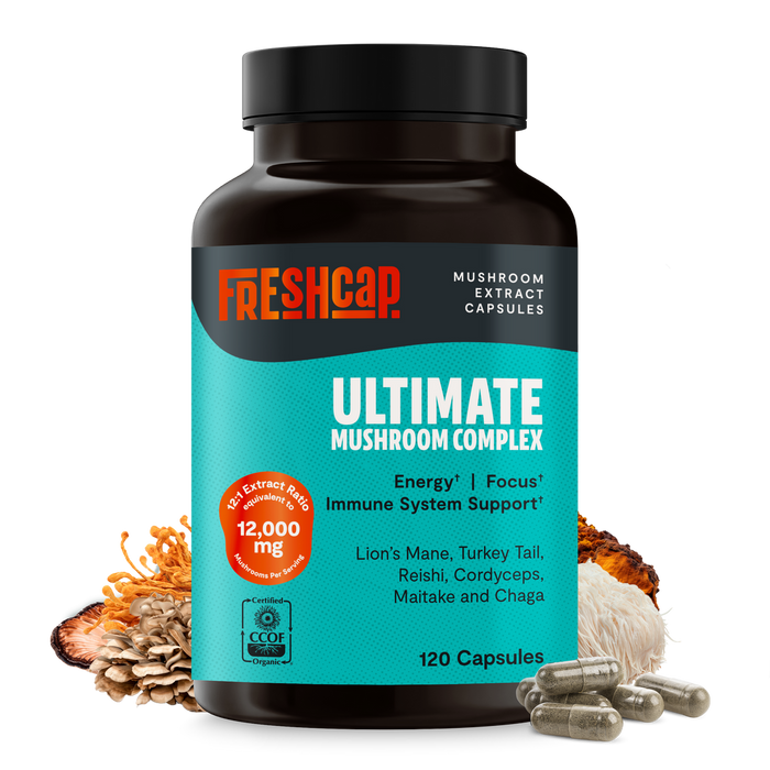 FreshCap Mushroom Supplement 120 caps Ultimate Mushroom Complex