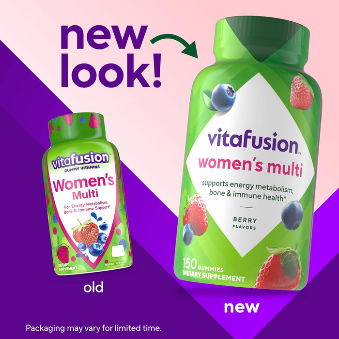 Vitafusion Womens Multivitamin Gummies, Berry Flavored 150 Count