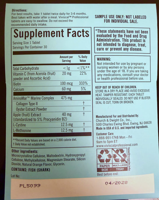 Viviscal Pro Hair Growth Supplement – 30 Tablets