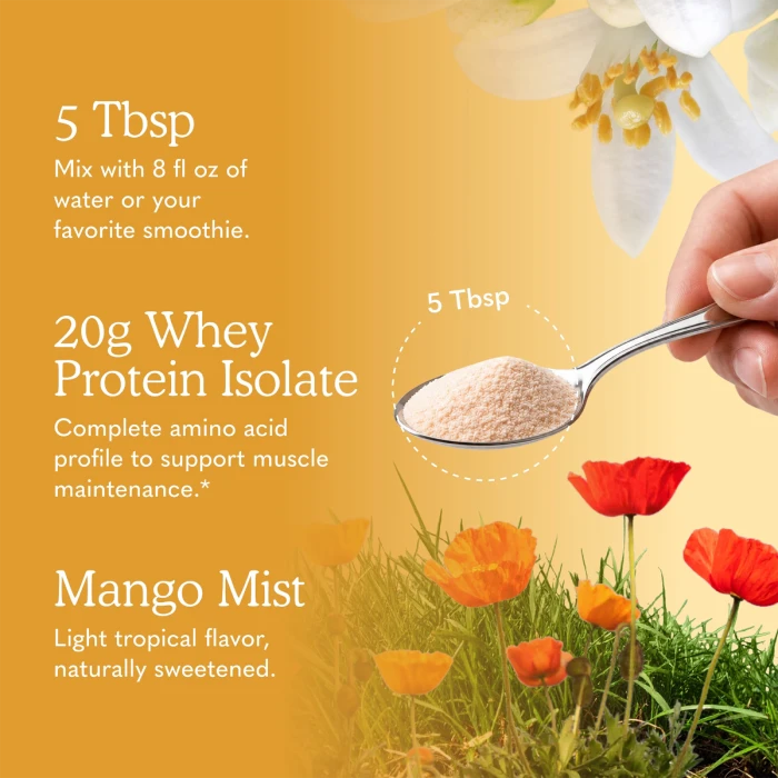 Garden of Life Clear Whey Protein, Mango Mist, 15.3 oz