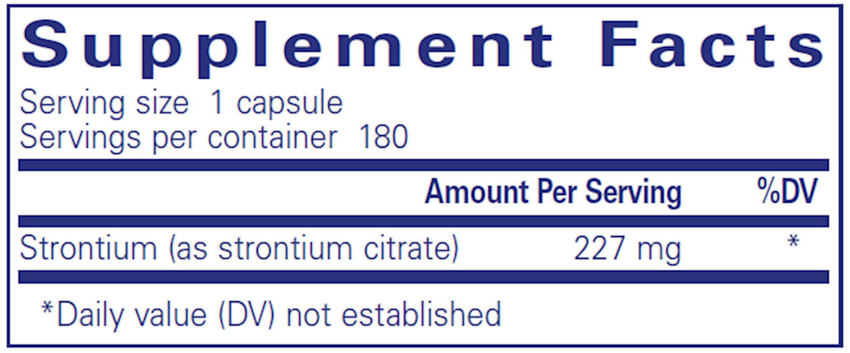 Pure Encapsulations Strontium 227 mg