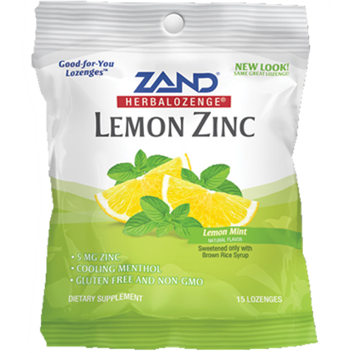 Zand Herbal Lemon Zinc Herbalozenge 15 lozenges