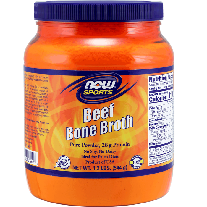 NOW Beef Bone Broth Powder 18 servings