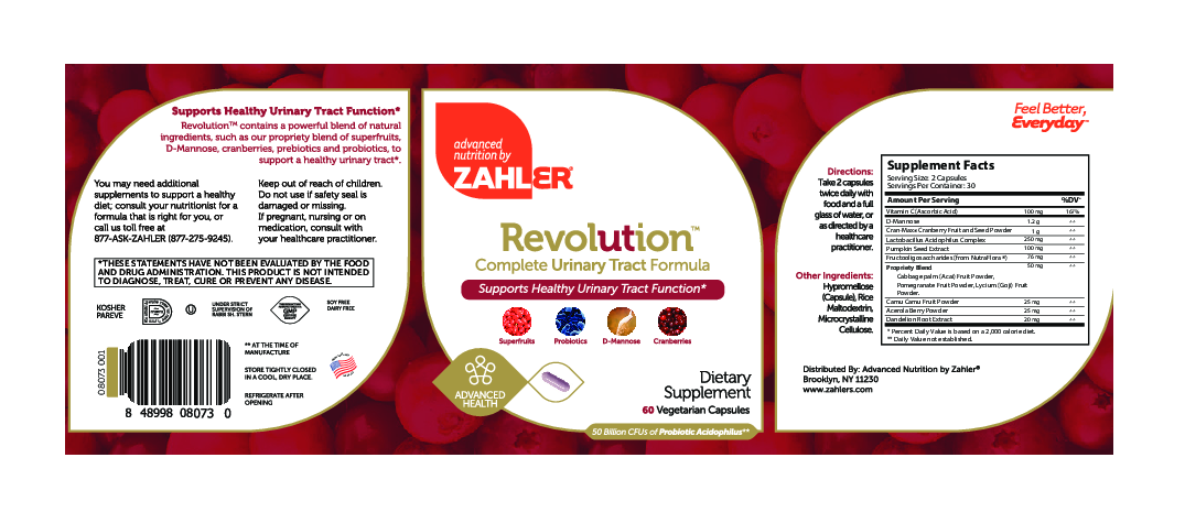 Advanced Nutrition by Zahler UT Revolution 60 vegcaps