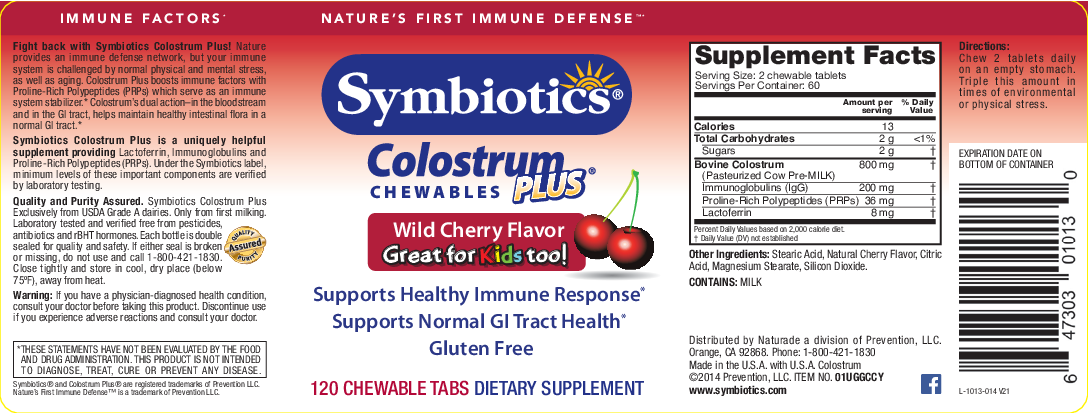 Symbiotics Colostrum Plus Chews Cherry 120 chews