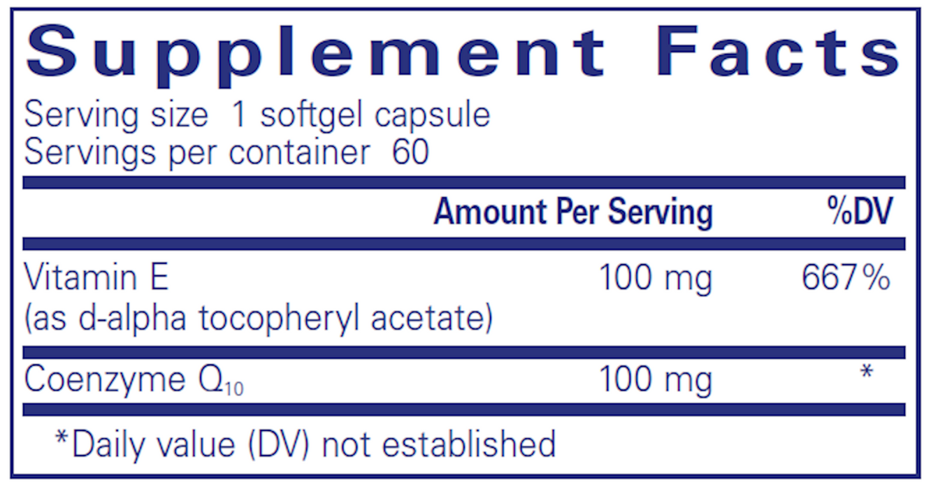 Pure Encapsulations Q-Gel 100 mg 60 caps