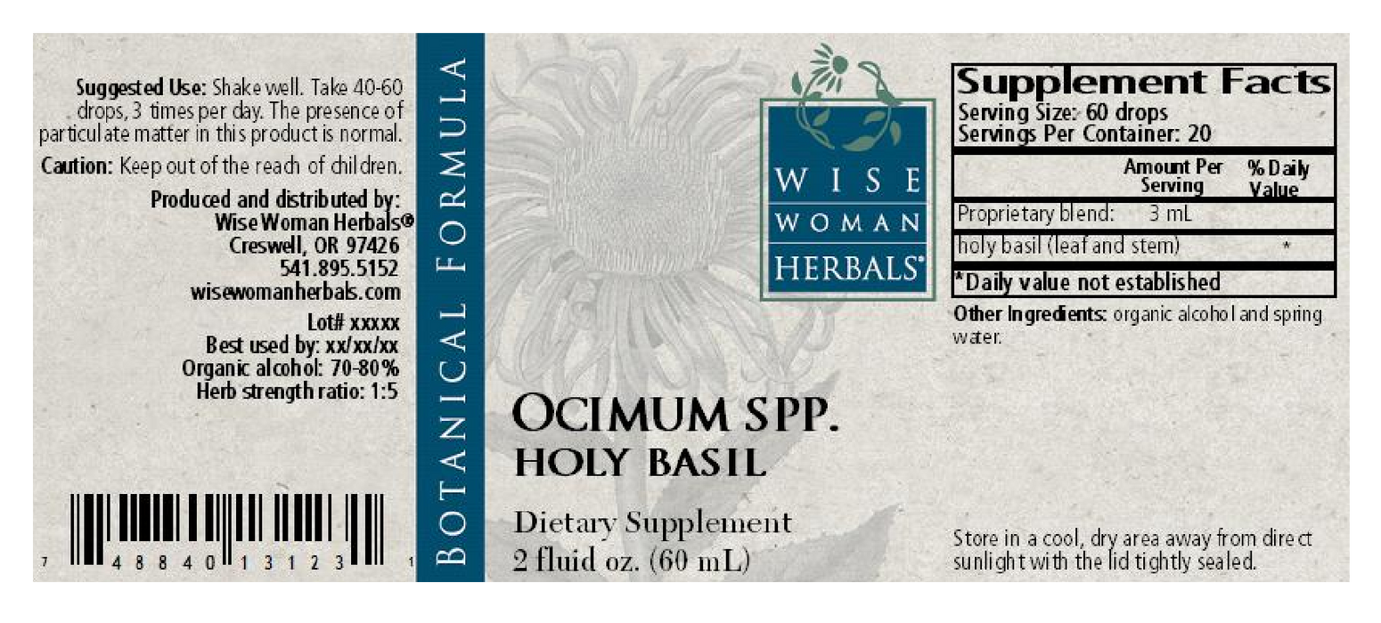 Wise Woman Herbals Ocimum spp. / Holy Basil 2 fl oz