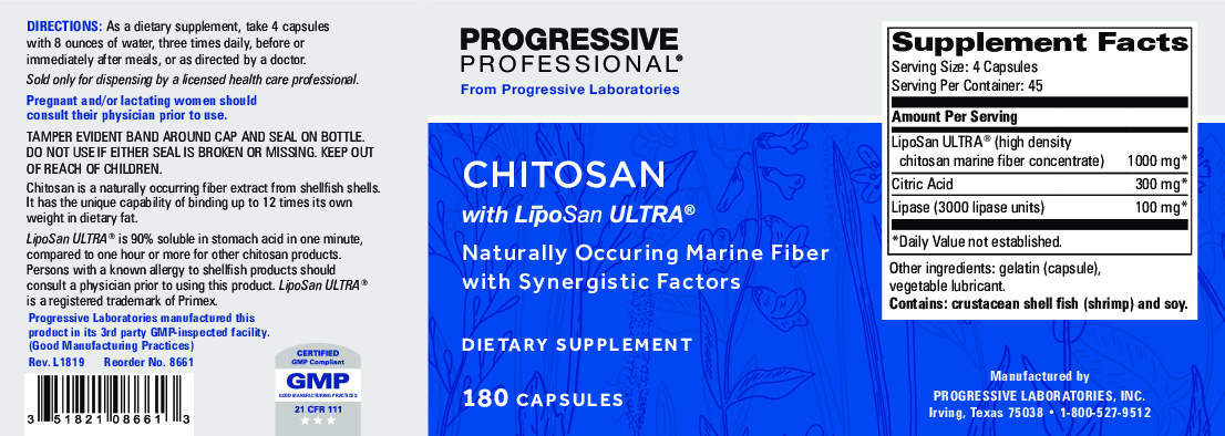 Progressive Labs Chitosan 180 caps
