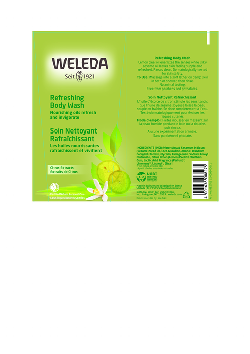 Weleda Body Care Citrus Refreshing Body Wash 6.8 fl oz