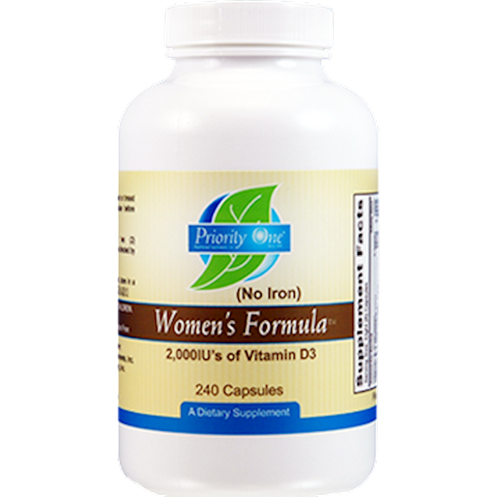 Priority One Vitamins Women's Formula NO Iron 240 caps