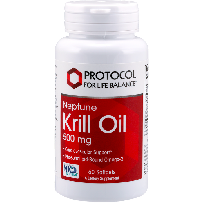 Protocol For Life Balance Krill Oil 500 mg Neptune NKO 60 gels