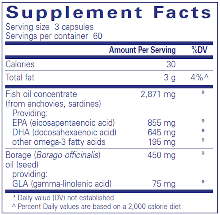 Pure Encapsulations VisionPro EPA/DHA/GLA