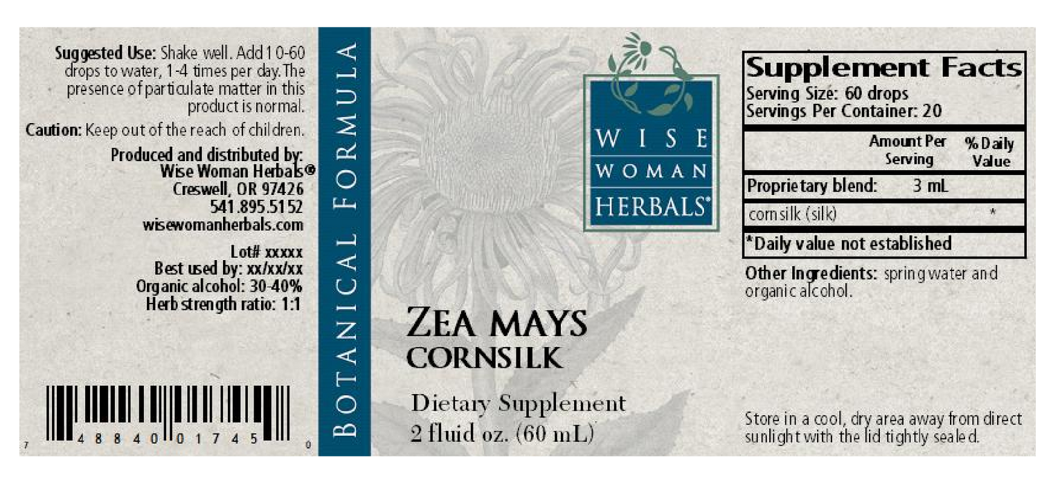 Wise Woman Herbals Zea mays/corn silk 2 oz