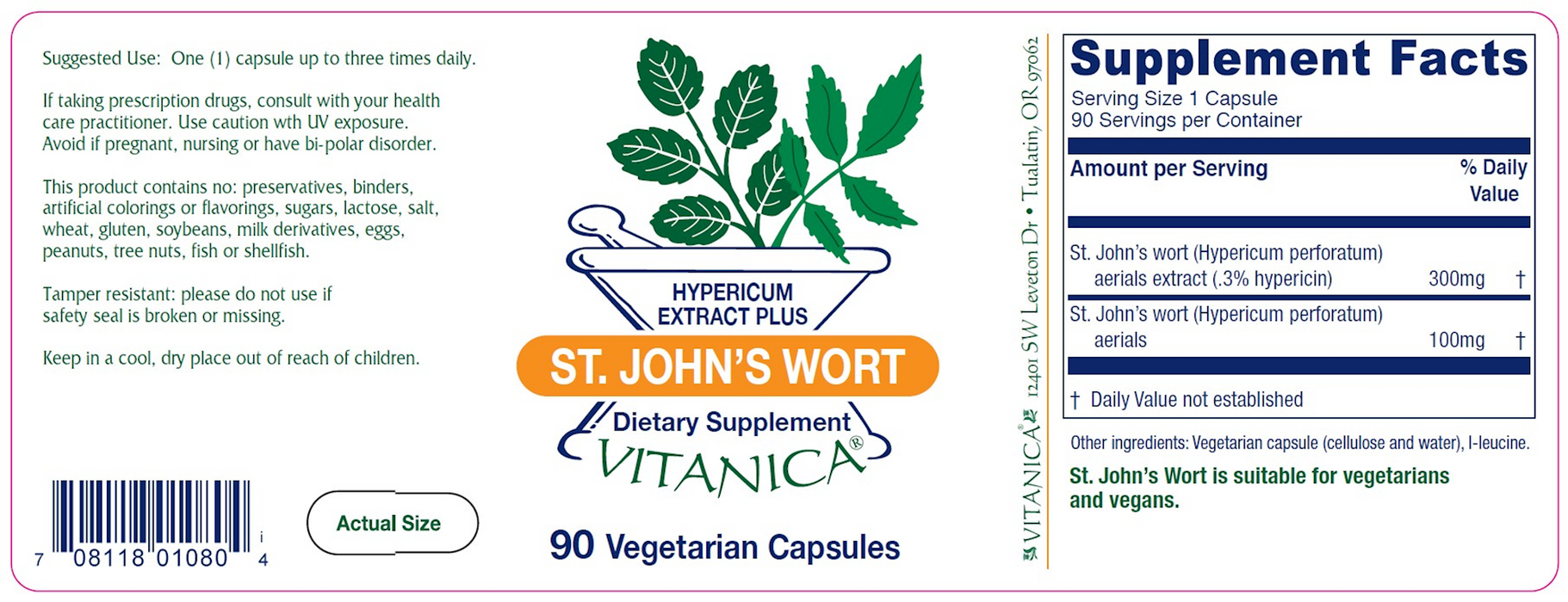 Vitanica St. John's Wort 90 caps
