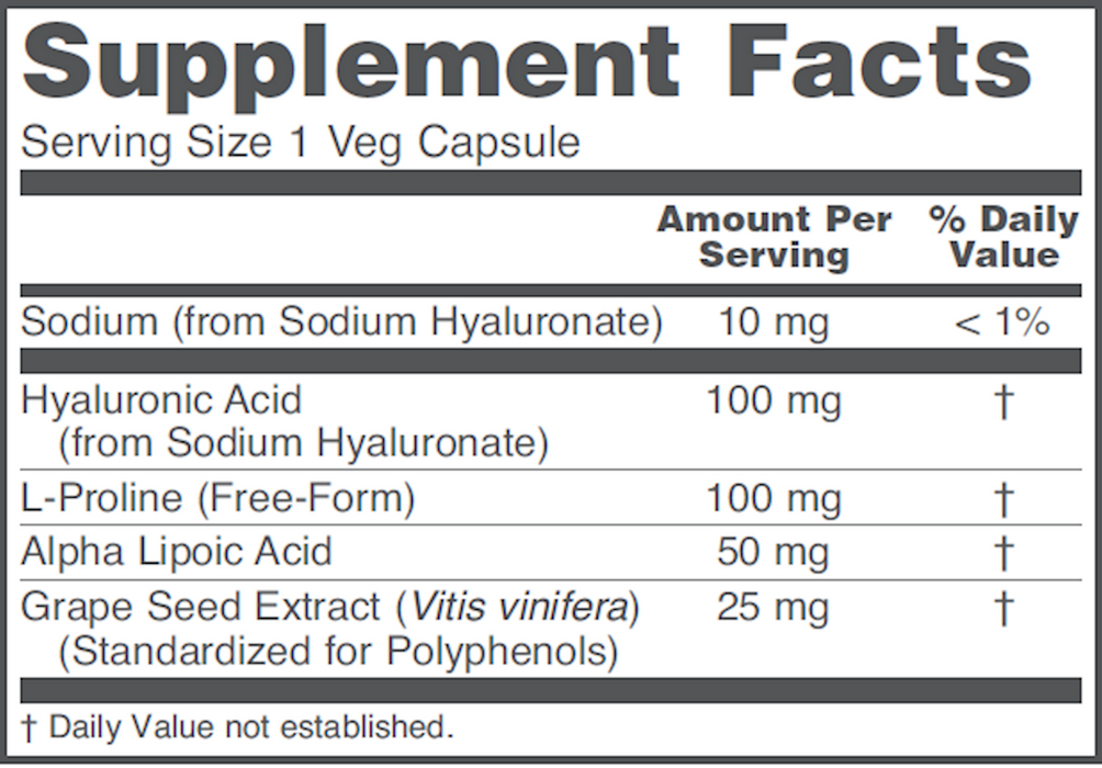 Protocol For Life Balance Hyaluronic Acid 100 mg 60 vcaps