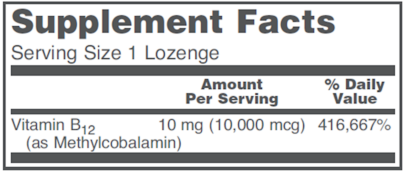 Protocol For Life Balance Methyl B12 10,000 mcg 60 lozenges