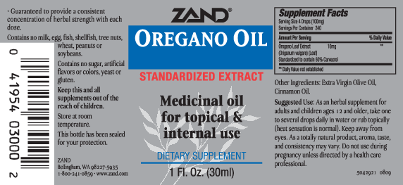 Zand Herbal Oregano Oil 1 fl oz
