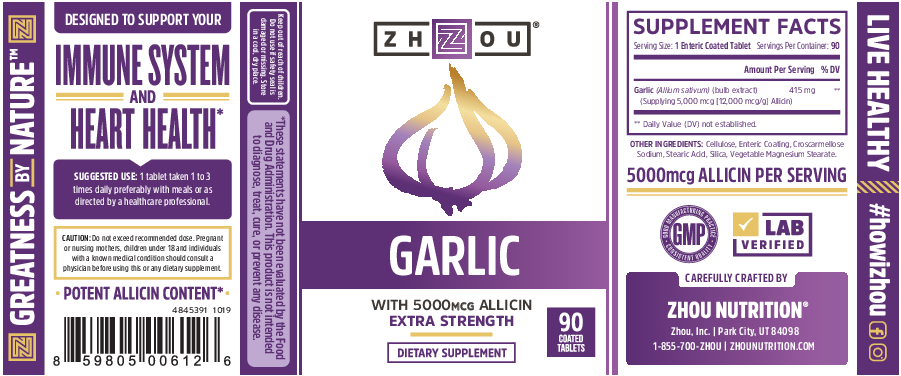 ZHOU Nutrition Garlic 90 tabs