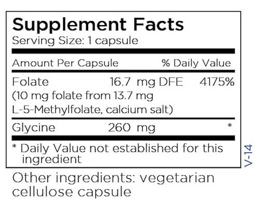 Metabolic Maintenance L-Methylfolate 10 mg 90 caps