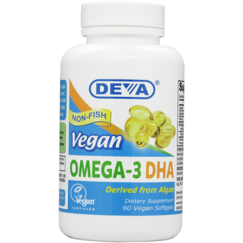 Deva Nutrition LLC Vegan Omega-3 DHA 200 mg 90 softgels