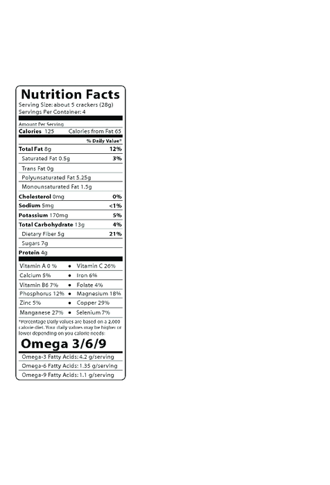 Foods Alive Organic Maple Cinnamon Snack Crack 4 oz