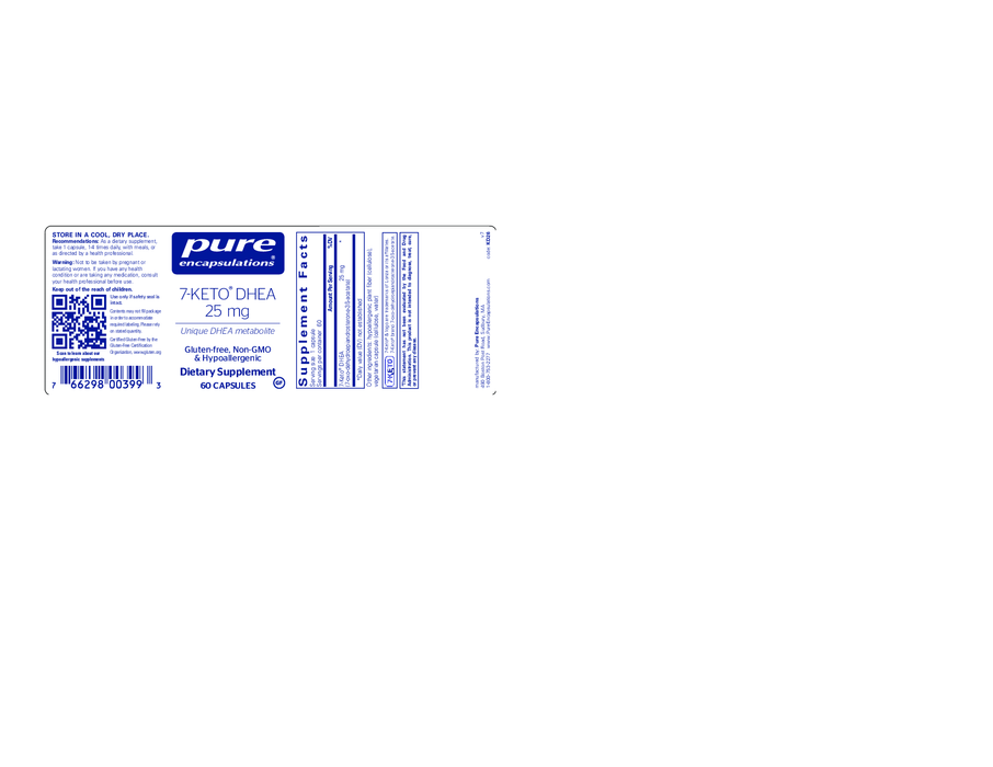 Pure Encapsulations 7-Keto DHEA 25 mg