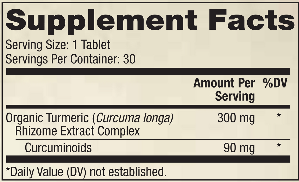 Dr. Mercola Organic Curcumin Extract 30 tabs