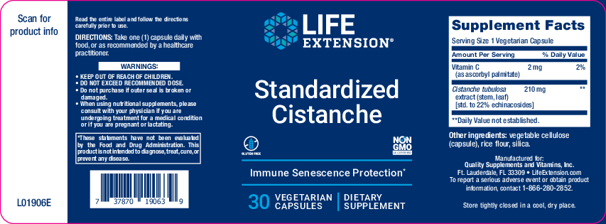 Life Extension Standardized Cistanche 30 vegcaps