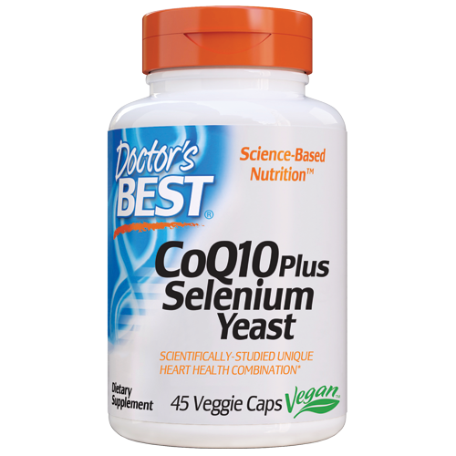 Doctor's Best CoQ10 plus Selenium Yeast 45 vegcaps