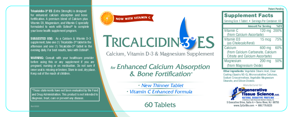 ZyCal Bioceuticals Tricalcidin-3 Extra Strength 60 tabs