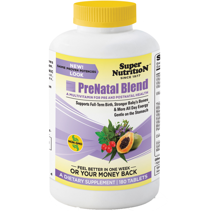 Super Nutrition Prenatal Blend High Potency 180 tabs