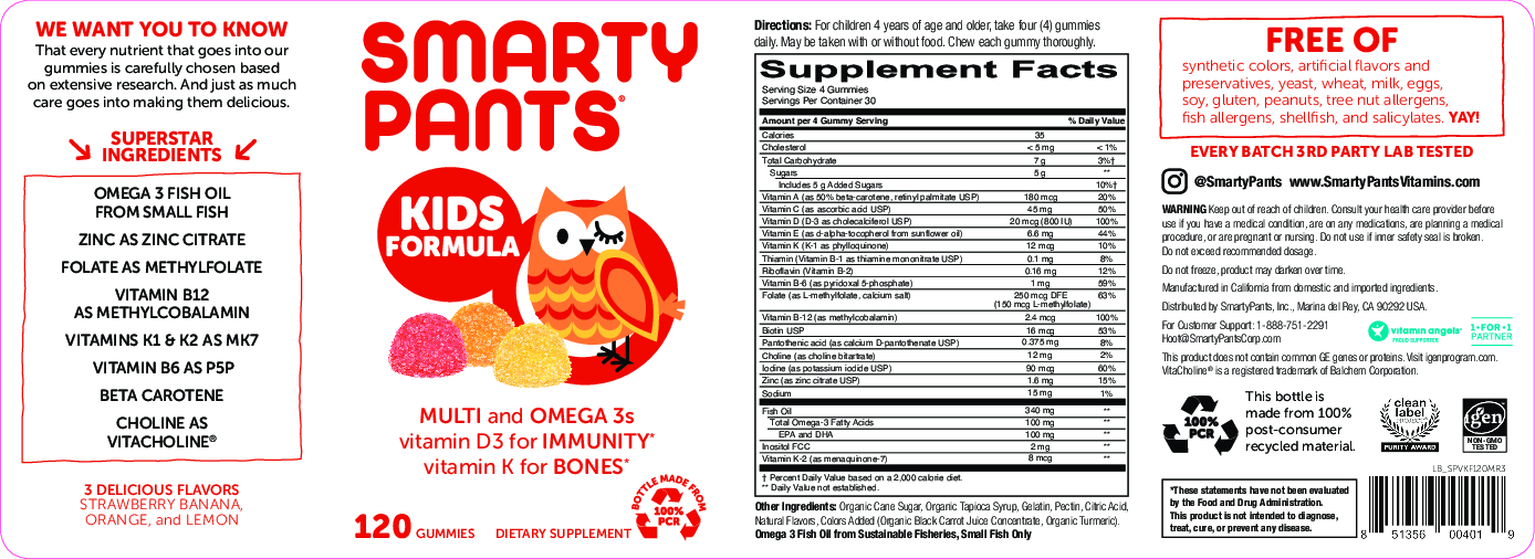 SmartyPants Vitamins Kids Formula 120 gummies