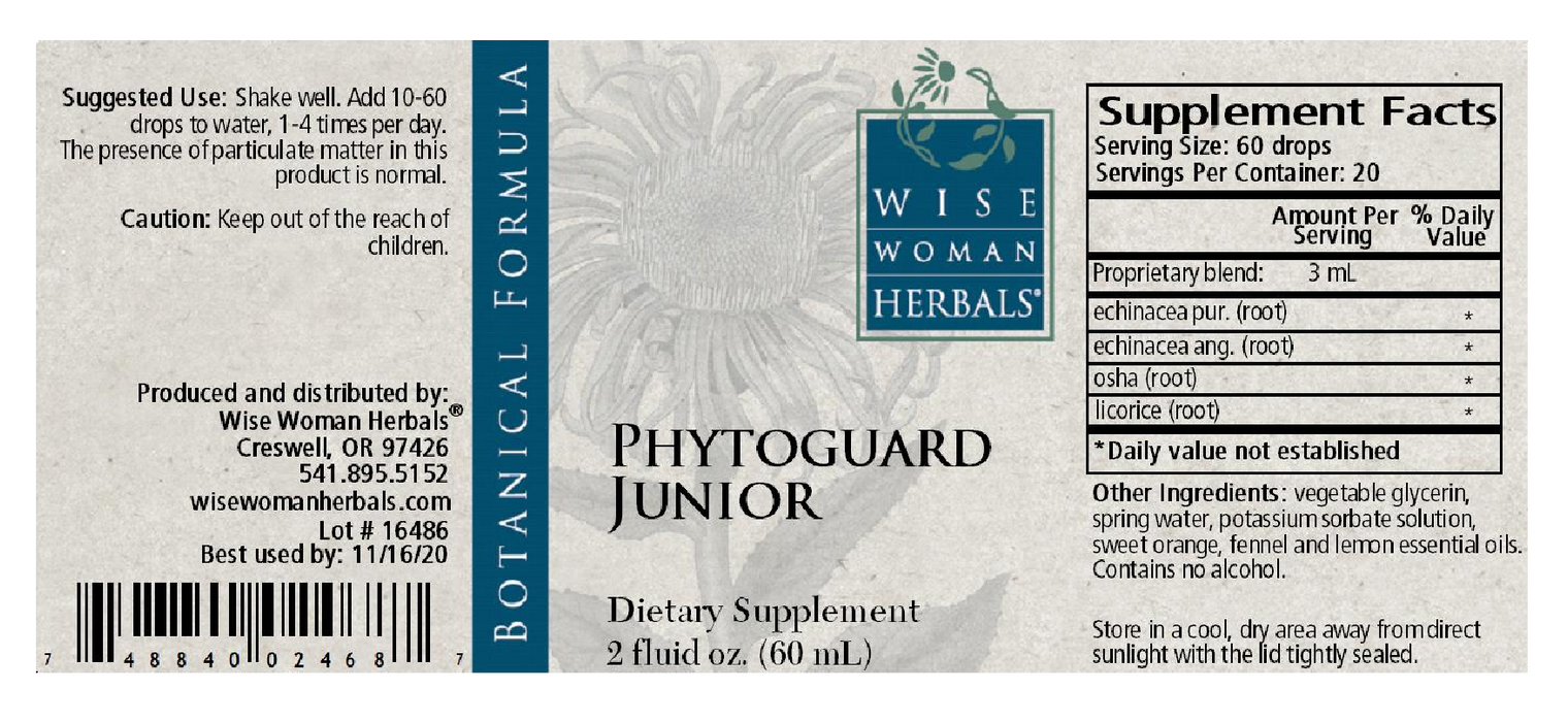 Wise Woman Herbals Phytoguard Junior Glycerite 2 oz