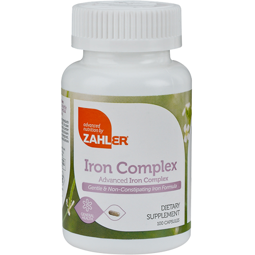 Advanced Nutrition by Zahler Iron Complex 100 caps