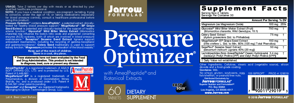 Jarrow Formulas Pressure Optimizer 60 tabs