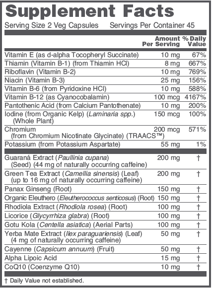 Protocol For Life Balance MetaboEnergetics  90 caps