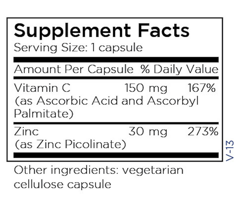 Metabolic Maintenance Zinc Picolinate 30 mg 100 caps