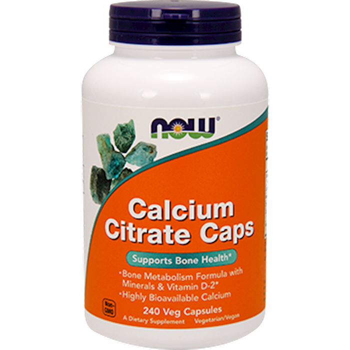 NOW Calcium Citrate Caps 240 vcaps