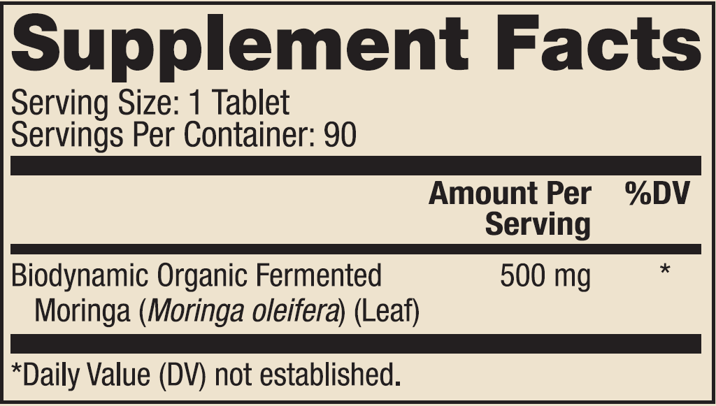 Dr. Mercola Biodynamic Fermented Moringa 90 tabs
