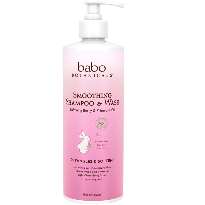 Babo Botanicals Smoothing Shampoo and Wash 16 fl oz