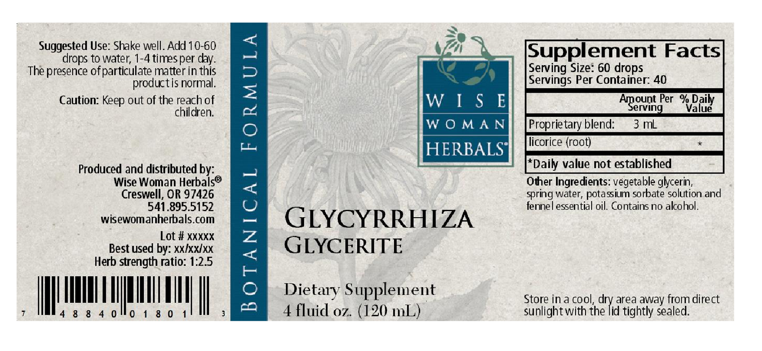 Wise Woman Herbals Glycyrrhiza Glycerite/licorice