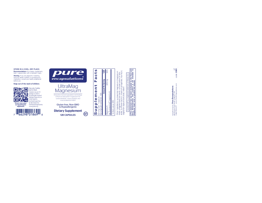 Pure Encapsulations UltraMag Magnesium 120 Kapseln